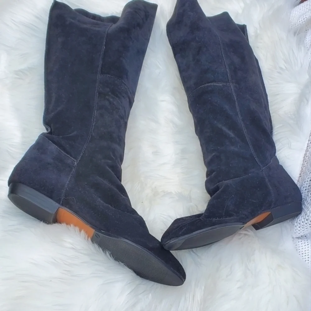 Vintage Suede Slouch Boots 8.5‎